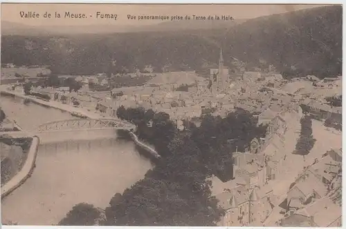 (59090) AK Vallée de la Meuse, Fumay, vue panoramique, vor 1945