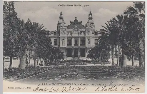 (59074) AK Monte-Carlo, Casino et Jardins, 1905