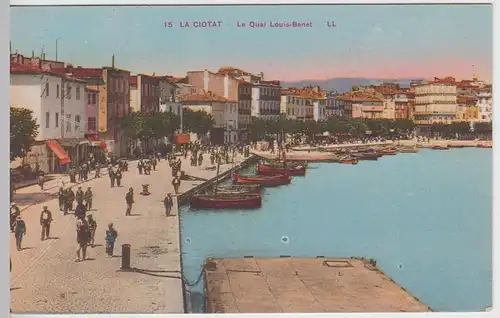 (59071) AK La Ciotat, Le Quai Louis-Benet, vor 1945