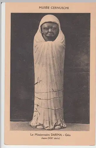 (58805) AK Skulptur Le Missionaire Darma im Musée Cernuschi Paris, vor 1945