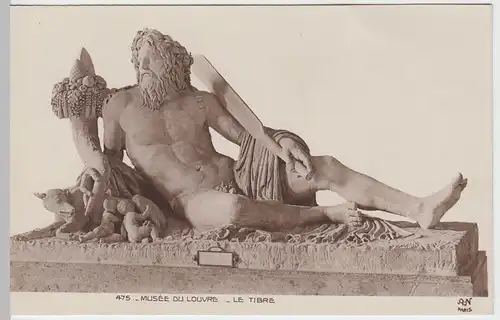 (58801) Foto AK Skulptur Le Tibre im Musée de Louvre Paris