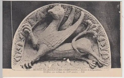 (58792) AK Relief Griffon i Musée d'Angouleme, vor 1945