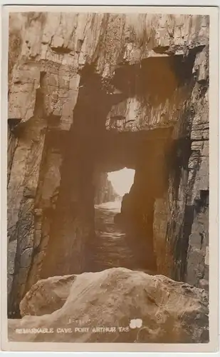 (58556) Foto AK Port Arthur, Remarkable Cave, vor 1945