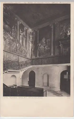(58546) AK London, Hampton Court Palace, King's Great Staircase vor 1945