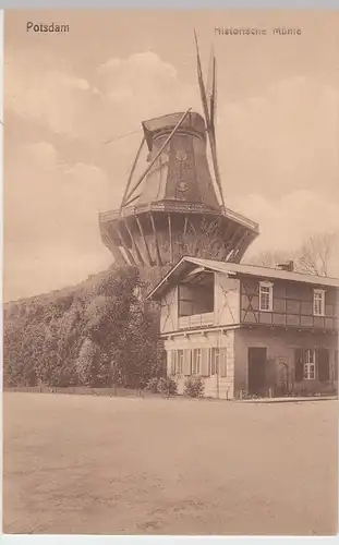 (58519) AK Potsdam, Historische Mühle, 1913