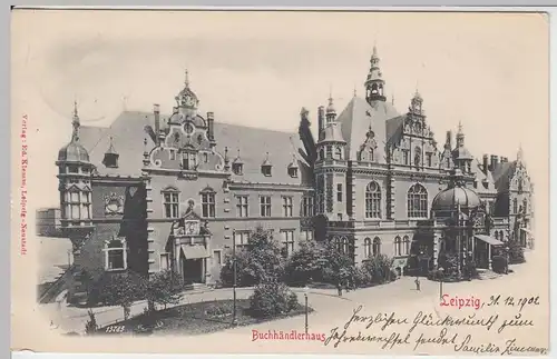 (58501) AK Leipzig, Buchhändlerhaus, 1902