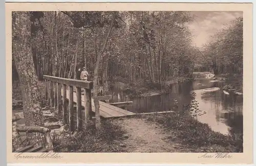 (58497) AK Spreewald, Am Wehr, 1926