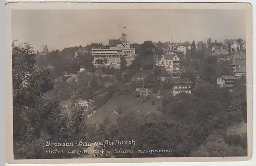 (58469) Foto AK Dresden - Weißer Hirsch, Hotel Luisenhof, vor 1945