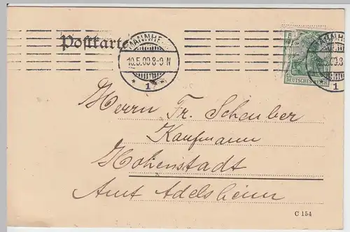 (58279) Postkarte DR v. Bernhard Tillessen, Stempel Mannheim 1909