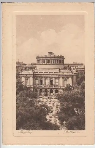 (57989) AK Magdeburg, Stadttheater, bis 1926