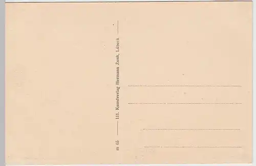 (57955) AK Lübeck, Holstentor, Bismarckdenkmal, vor 1945