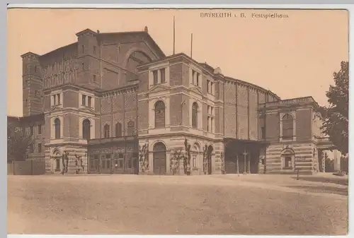 (57825) AK Bayreuth, Festspielhaus, vor 1945