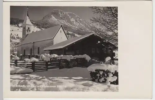 (57790) Foto AK Kleinarl, Kirche, Ennskraxn, vor 1945