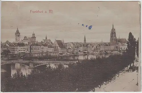 (57735) AK Frankfurt am Main, Stadtansicht mit Kaiserdom 1908