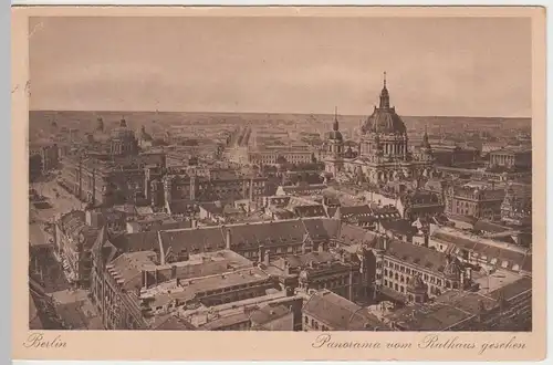 (57729) AK Berlin, Schloss, Dom, Blick vom Rathaus, Feldpost 1917