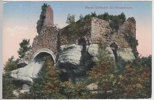 (57634) AK Mollkirch, Burg Girbaden, Feldpost 1915