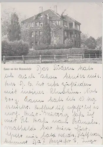 (57609) AK Bad Pyrmont, Haus an der Rennwiese 1943