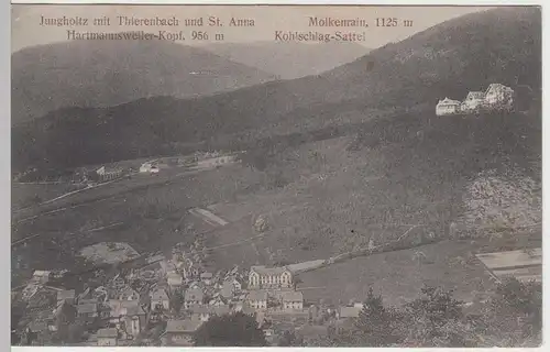 (57589) AK Jungholtz, Notre Dame de Thierenbach, Sainte-Anne, Feldp. 1915