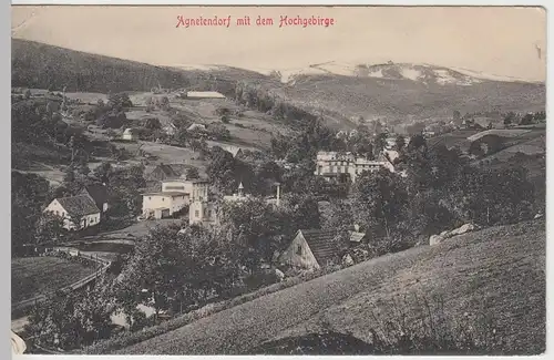 (57550) AK Agnetendorf, Jagniatków, Panorama, um 1910
