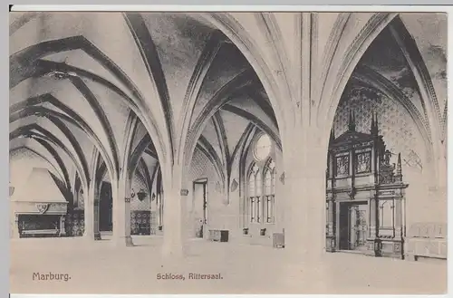 (57536) AK Marburg, Schloss, Rittersaal, Fürstensaal 1920