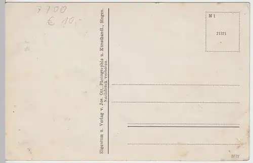 (57535) AK Singen, Hohentwiel, Herz-Jesu-Kirche, Inneres, vor 1945