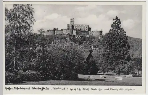 (57528) AK Königstein im Taunus, Burg, Herzog-Adolph-Anlage 1939