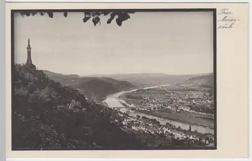 (57513) AK Trier, Panorama, Mariensäule, vor 1945