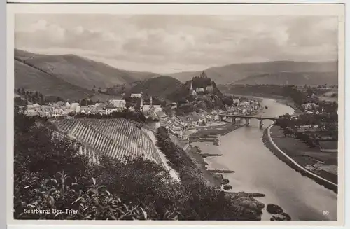 (57465) Foto AK Saarburg, Stadtansicht, Burg 1934