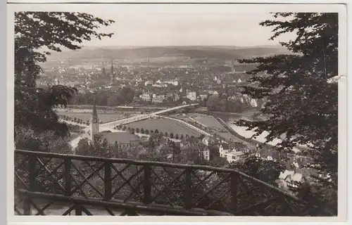 (57449) Foto AK Saarbrücken, Blick vom Winterberg, Christkönig-Kirche 1934
