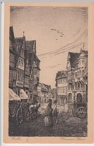 (57445) Künstler AK Celle, Niedersachsen, Großer Plan, vor 1945
