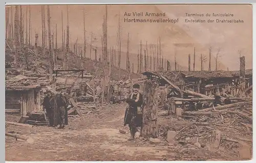 (57340) AK Militaria, 1. WK, Hartmannswillerkopf, Vieil Armand 1914-18