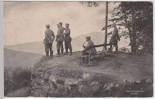 (57335) AK Militaria, 1. WK, Soldaten, Blick in die Ferne 1916