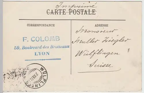 (57309) AK Lyon, Prèfecture du Rhone 1911