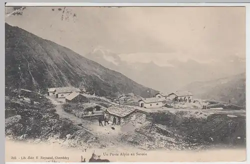(57280) AK Un Poste Alpin en Savoie 1902