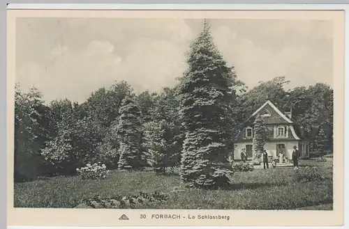 (57271) AK Forbach, Moselle, Le Schlossberg, vor 1945