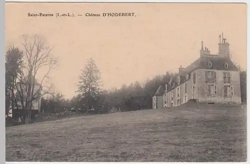 (57267) AK Saint-Paterne-Racan, Chateau D'Hodebert, vor 1945
