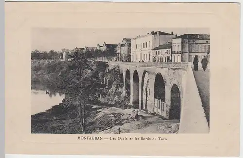 (57255) AK Montauban, am Ufer des Tarn, vor 1945
