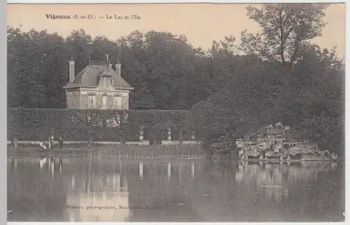(57249) AK Vigneux-sur-Seine, Le Lac et l'Ile, vor 1945