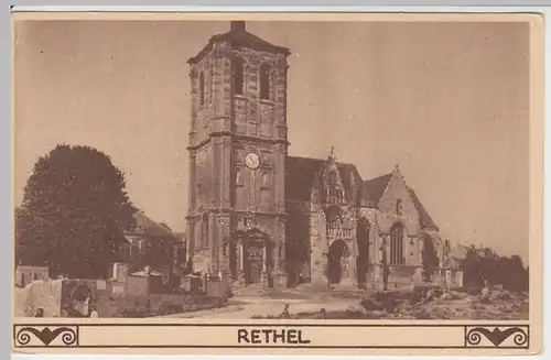 (57247) AK Rethel, Kirche Saint-Nicolas, vor 1945
