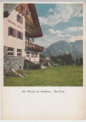 (57191) AK Gasthof Wacht am Iselsberg, Osttirol, nach 1945