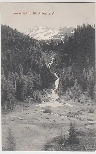(57166) AK St. Anton am Arlberg, Wasserfall, vor 1945