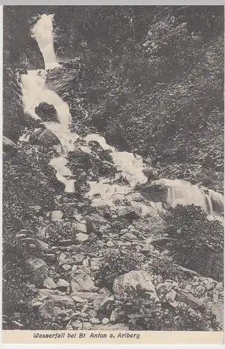 (57165) AK St. Anton am Arlberg, Wasserfall, vor 1945