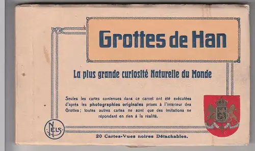 (57121) AK Rochefort, Grotte de Han, Leporello aus 20 Karten, vor 1945