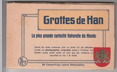 (57120) AK Rochefort, Grotte de Han, Leporello aus 20 Karten, vor 1945