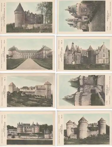 (57081) AK Schloss Rochechouart, Chateau, vor 1945, 8 Karten aus Serie 8