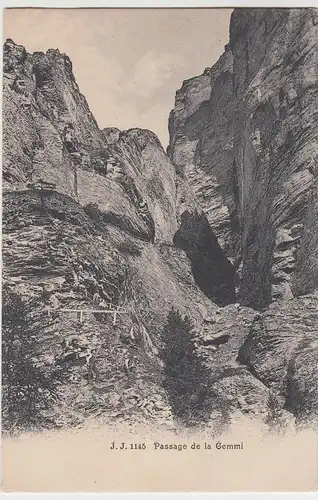 (57030) AK Leukerbad, Gemmipass, bis um 1905