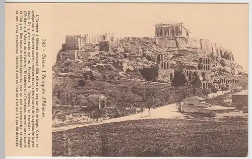 (56935) AK Athen, Akropolis, vor 1945