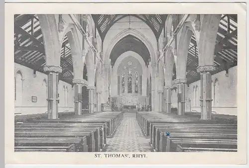 (56891) AK Rhyl, Kirche St. Thomas, Inneres