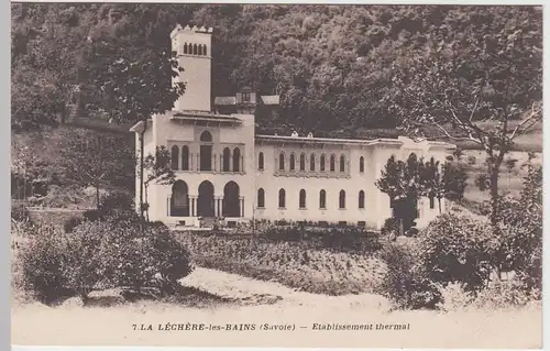 (56825) AK La Léchère-les-Bains, Etablissement thermal, vor 1945