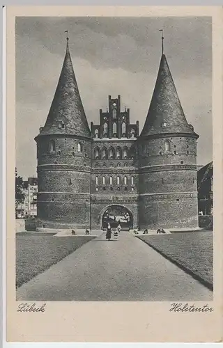 (56803) AK Lübeck, Holstentor, 1947